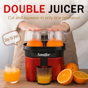 Press Orange Juicer Machine Double Citrus Juicer Maker Extractor Machine Home Kitchen Lemon Pomegranate Fruit Squeezer Sonifer - Image 2