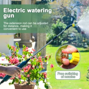 2400mAh Portable Electric Sprayer Wand Irrigation Tool 3 Mist Nozzles Plant High-Pressure Sprinkler Watering Garden Irrigation - Image 3