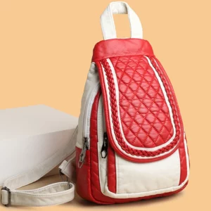 Fashion Women Soft Leather Backpacks Luxury Female Shoulder Bag Shopping Travel Knapsack Femme New 2023 Portable Casual Rucksack - Image 3