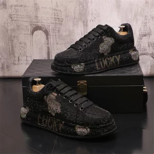 Luxury Royal Style Mens Wedding Dress Shoes Spring Handmade Embroidery Pattern Exotic Designer Loafers Fashion Casual Sneakers - Image 2
