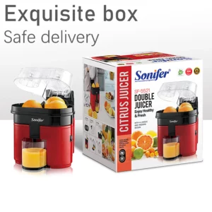 Press Orange Juicer Machine Double Citrus Juicer Maker Extractor Machine Home Kitchen Lemon Pomegranate Fruit Squeezer Sonifer - Image 5