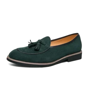 Spring Autumn New Men's Suede Leather Shoes Massage Sole Flat Loafers Trendy Versatile Men's Work Driving Shoes Minimalist New - Image 6