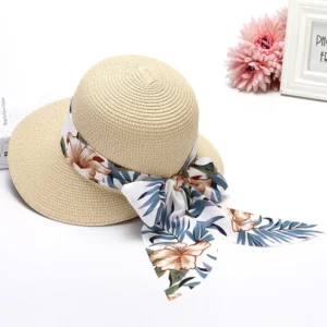Beach hat for women summer Bohemian sun protection straw hat bowkont visor sun hat sombrero Big eaves straw woven fisherman hat - Image 4