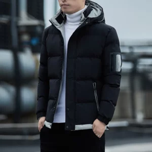 Men Autumn Outwear 2024 Winter Brand New Casual Warm Men Thick Waterproof Jacket Parkas Coat Windproof Hat Parkas Jacket Parkas - Image 2