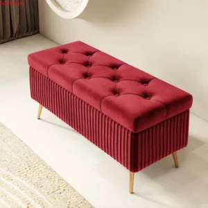 Nordic Fabric Ottomans long Sofa Bench with Storage luxury Home Creative Doorway Corridor Shoe Changing Stool Fitting Room chair - Image 4