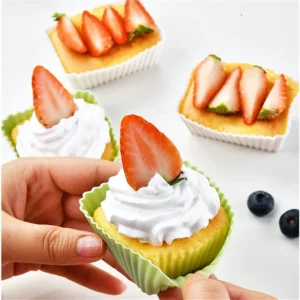 12pcs/Set Silicone Cake Mold Round Shaped Muffin Cupcake Baking Molds Kitchen Cooking Bakeware Maker DIY Cake Decorating Tools - Image 2