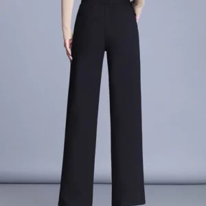 Plaid Office Straight Pants Women Big Size 4xl Korean Casual Baggy Pantalones High Waist Formal Wide Leg Trousers New Spodnie - Image 4