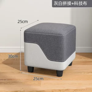 Technology Cloth Small Stool Household Low Sofa Stool Living Room Sitting Pier Small Bench Coffee Table Stools Footstool Ottoman - Image 6