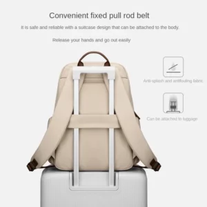GOLF Women's Backpack Fashion Solid color travel bag Commuting School Bag Female Students 15.6-inch Computer Backpack - Image 4