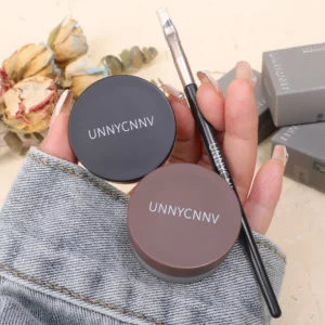 2 in 1 Eyeliner Eyebrow Gel Cream with Brush Waterproof Long-lasting Matte Black Brown Easy Wear Eyeliner Korean Makeup Cosmetic - Image 6