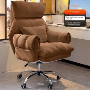 MOMO Lazy Computer Chair Comfortable Sedentary Sofa Chair Gaming Chair Bedroom Desk Chair Home Study Office Chair Backrest - Image 6