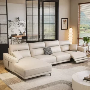 Luxury Fancy Sofa Chair Modern Nordic Loveseat Recliner Sofa Daybed Leather Divani Da Soggiorno Furniture Home - Image 3