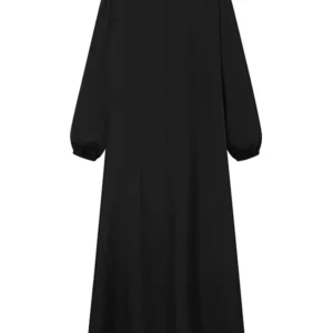 ZANZEA Solid Muslim Fashion Islamic Dress Women's Vintage Turkey Abaya Robe Long Sleeve Hijab O Neck Pleated Loose Kebaya 2025 - Image 6