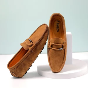 Men's Brand Casual Shoes Fashion Suede Leather Loafers Shoes Soft Comfortable Driving Shoes for Man Moccasins Walking Sneakers - Image 1
