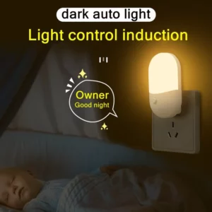 Bedside Lamp Night light EU US Plug LED Night Light AC220V Bedroom Lamp Gift for Children Cute Night Lamp For Corridor WC - Image 3