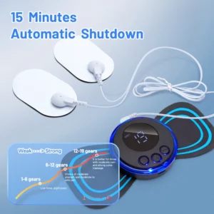 Neck Massager Mini Portable EMS Electric Cervical Massage Patch Pulse Body Muscle Stimulator Pads Relieve Fatigue Relax Tool - Image 3