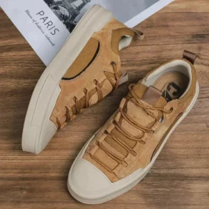 Trend Men's Casual Leather Shoes 2023 New Shoes for Men High-top Black Casual Male Sneakers Platform S 2023 New Tenis Masculino - Image 2