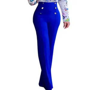 Women Wide Leg Pants High Waist Autumn Ladies Fashion Trousers Solid Color Comfortable Soft Bell-bottoms Pants Women Clothing - Image 6