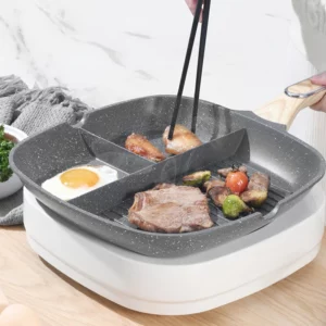 3-in-1 Frying Pan Crepe Maker Thickened Omelet Pan Non-stick Egg Steak Ham Pancake Skillets Kitchen Cooking Breakfast Maker - Image 3