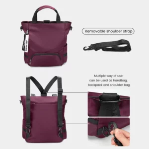 Tigernu New 3 In1 Tote Bag With Zipper For Women Casual School Backpacks Fashion Female Shoulder Bag Light Weight Girls Handbags - Image 5