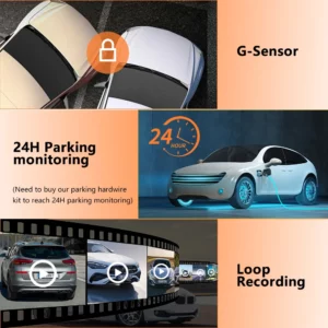 BEPOCAM 4K Dash Cam 3 Lens Dash Camera Built-In GPS Wifi 24H Parking Monitor Night Vision 5G Car DVR Dashcam APP Control ZD80 - Image 6