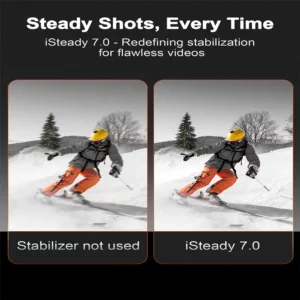 Hohem Office Gimbal iSteady M6 3-Axis Cell phone stabilize for xiaomi with AI tracker Magnetic Fill Light Full Color Video Vlogg - Image 4