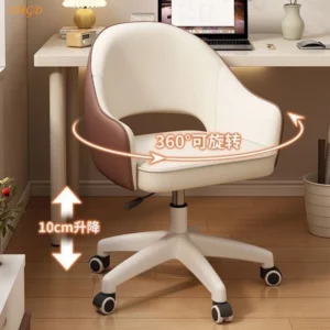 OMGD Simple Modern Home Bedroom Makeup Chair Sedentary Not Tired Boss Manager Office Chair Comfortable Study Writing Chair - Image 4