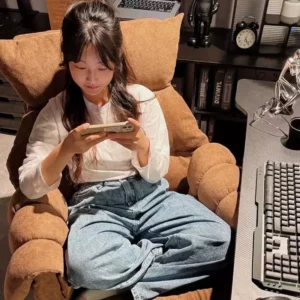 MOMO Lazy Computer Chair Comfortable Sedentary Sofa Chair Gaming Chair Bedroom Desk Chair Home Study Office Chair Backrest - Image 2