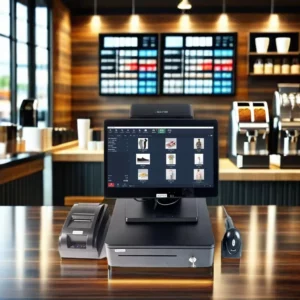 Retail Window10 POS System Cash Register Machine 14inch WITH Scanner 58mm thermal printer Cash Drawer - Image 1