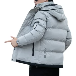 Men Autumn Outwear 2024 Winter Brand New Casual Warm Men Thick Waterproof Jacket Parkas Coat Windproof Hat Parkas Jacket Parkas - Image 5