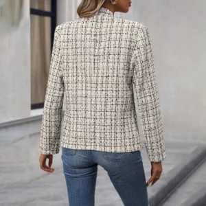 Autumn Casual Long Sleeve Blazer Jacket Women 2024 Fashion Plaid New In Coats Outerwears Blazers Femme Winter Clothes - Image 6