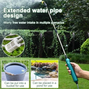 2400mAh Portable Electric Sprayer Wand Irrigation Tool 3 Mist Nozzles Plant High-Pressure Sprinkler Watering Garden Irrigation - Image 4
