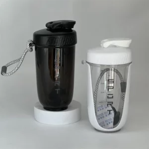 600ML Blender Shaker Bottle with Plastic Whisk Ball BPA Free Plastic Protein Shakes Leakproof for Powder Workout Gym Sport - Image 4