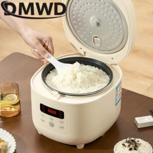 3L Electric Rice Cooker Intelligent Automatic Multicooker Soup Stew Pot 1-4 People Porridge Cooking Machine Food Steamer Warmer - Image 2