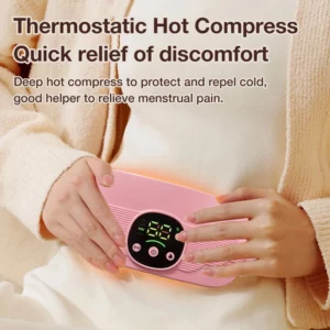 Menstrual Heating Pad Smart Warm Palace Belt Waist Vibration Massage Device Abdominal Massager for Cramps Period Pain Relief - Image 3