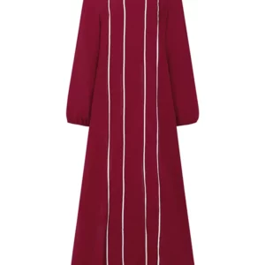 ZANZEA Autumn Muslim Abaya Dress Women Casual Long Sleeve IsIamic Maxi Robe Turkey Vestidos Kaftan Spring Patchwork Sundress - Image 4