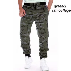 Sweatpants Men Camouflage Elasticity Cargo Pants Drawstring Multi Pockets Bottoms Casual Jogger Trousers - Image 5
