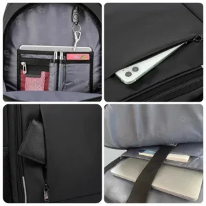 SWISS Men Laptop Backpack Waterproof Anti Theft USB Bag Large Capacity Fashion School Backpack Travel Backpack Back Pack Mochila - Image 3