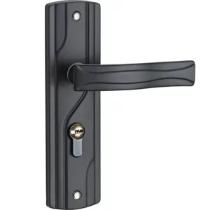 Door Handle Lock Manganese Steel Silent Bearing Universal Door Lever Lock Set with Keys for Home Bedroom Black Door Lever Lock - Image 6