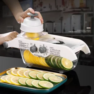Multifunctional Lemon Grater Vegetable Slicer With Basket,Fruit Potato Chopper Carrot Cutter Slicer Kitchen Accessories - Image 3