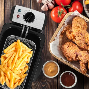 3L Deep Fryer Electric French Frie Frying Machine Oven Hot Pot Fried Chicken Grill Adjustable Thermostat Kitchen Cooking Sonifer - Image 5