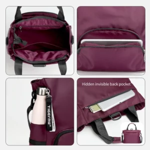 Tigernu New 3 In1 Tote Bag With Zipper For Women Casual School Backpacks Fashion Female Shoulder Bag Light Weight Girls Handbags - Image 4