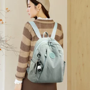 New Waterproof Nylon Cloth Women Backpack Fashion School Bags for Teenage Girls High Quality Shoulder Bag Travel Back Pack 2024 - Image 2