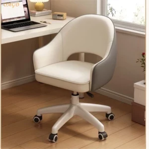 OMGD Simple Modern Home Bedroom Makeup Chair Sedentary Not Tired Boss Manager Office Chair Comfortable Study Writing Chair - Image 2