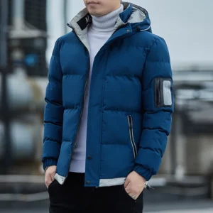 Men Autumn Outwear 2024 Winter Brand New Casual Warm Men Thick Waterproof Jacket Parkas Coat Windproof Hat Parkas Jacket Parkas - Image 4