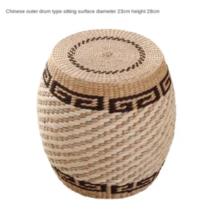 Tight Weave Sofa Seat Sturdy Sitting Stool Pine Shoe Changing Bench High Load-bearing Small Stools Suitable for Living Room - Image 5