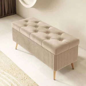 Nordic Fabric Ottomans long Sofa Bench with Storage luxury Home Creative Doorway Corridor Shoe Changing Stool Fitting Room chair - Image 3