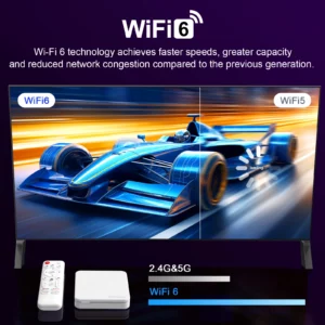 H96 MAX H313 Smart TV Box Android 14 ATV TV Box 4K@60fps 100M/LAN Wifi6 BT5.0 Google Voice Assistant Media Player Set Top Box - Image 6