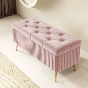 Nordic Fabric Ottomans long Sofa Bench with Storage luxury Home Creative Doorway Corridor Shoe Changing Stool Fitting Room chair - Image 1