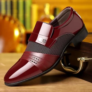 Oxford Shoes Men's Luxury Lacquer Wedding Shoe Pointed Toe Dress Shoes for Men Classic Business Men Leather Shoes Big Size 38-48 - Image 3